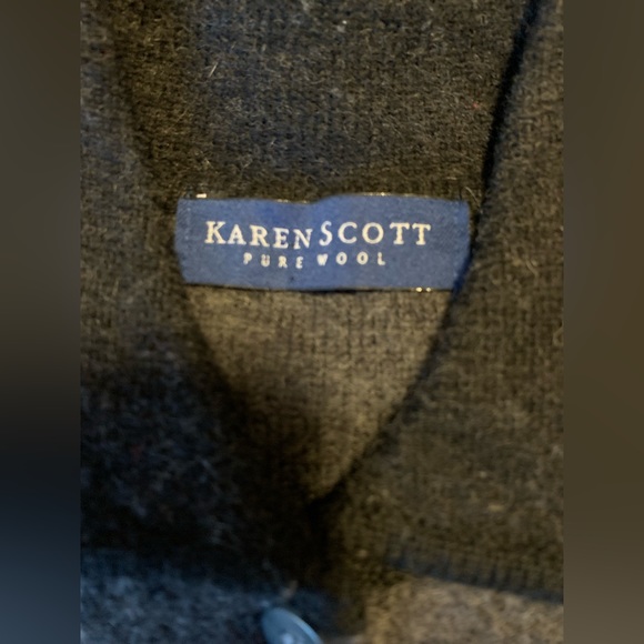 Karen Scott Pure Wool Cardigan - Picture 5 of 6